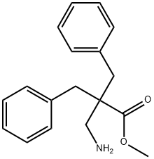 Methyl 3-Amino-2,2-dibenzylpropanoate Struktur