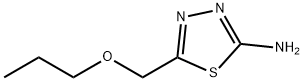 5-(Propoxymethyl)-1,3,4-thiadiazol-2-amine Struktur