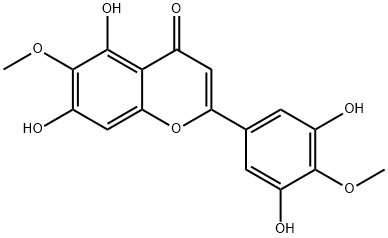 3',5,5',7-Tetrahydroxy-4',6-dimethoxyflavone Struktur