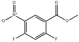 2,4-DIFLUORO-5-NITROBENZOIC ACID METHYL ESTER Struktur