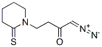 2-Butanone,  1-diazo-4-(2-thioxo-1-piperidinyl)- Struktur