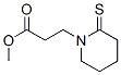 1-Piperidinepropanoic  acid,  2-thioxo-,  methyl  ester Struktur