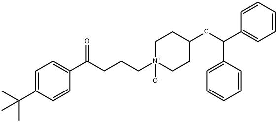 1-[4-(1,1-DiMethylethyl)phenyl]-4-[4-(diphenylMethoxy)-1-oxido-1-piperidinyl]-1-butanone Struktur