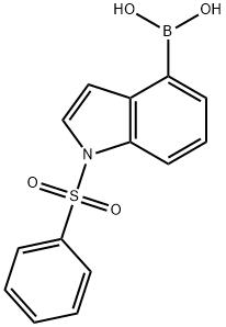 1-Benzenesulfonyl-1h-indole-4-boronic acid Struktur