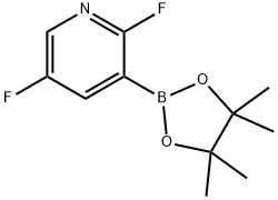 2,5-Difluoro-3-(4,4,5,5-tetramethyl-1,3,2-dioxaborolan-2-yl)pyridine Struktur