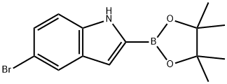 5-Bromoindole-2-boronic acid, pinacol ester Struktur