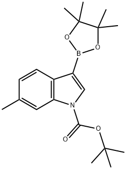 1-BOC-6-Methylindole-3-boronic acid, pinacol ester Struktur