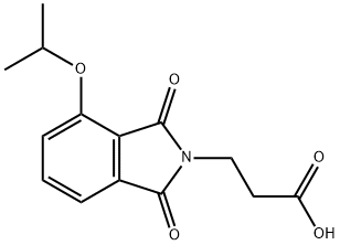 3-(4-isopropoxy-1,3-dioxoisoindolin-2-yl)propanoic acid Struktur