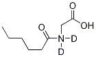 N-Hexanoylglycine-d2 Struktur