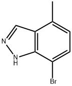 7-Bromo-4-methyl-1H-indazole Struktur