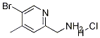 (5-broMo-4-Methylpyridin-2-yl)MethanaMine hydrochloride Struktur