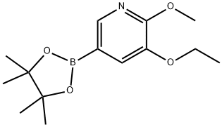 3-ethoxy-2-Methoxy-5-(4,4,5,5-tetraMethyl-1,3,2-dioxaborolan-2-yl)pyridine Struktur