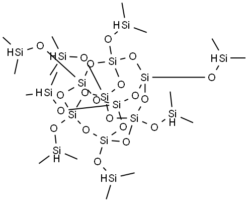 Octakis(dimethylsiloxy)-T8-silsequioxane Struktur