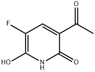 2(1H)-Pyridinone, 3-acetyl-5-fluoro-6-hydroxy- (9CI) Struktur