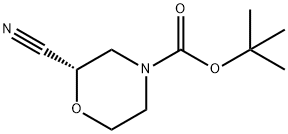 (S)-N-Boc-2-cyanomorpholine Struktur