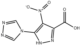 4-Nitro-3-(4H-1,2,4-triazol-4-yl)-1H-pyrazole-5-carboxylic acid Struktur