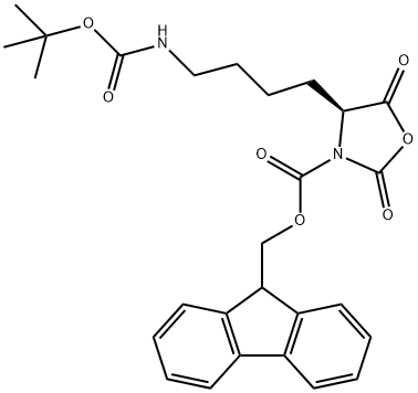 NOMEGA-tert-Butoxycarbonyl-NALPHA-9-fluorenylmethoxycarbonyl-L-lysine NALPH Struktur