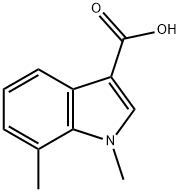 1H-INDOLE-3-CARBOXYLIC ACID, 1,7-DIMETHYL- Struktur