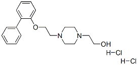 2-[4-[2-(2-phenylphenoxy)ethyl]piperazin-1-yl]ethanol dihydrochloride Struktur