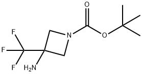 3-AMino-1-Boc-3-(trifluoroMethyl)azetidine Struktur