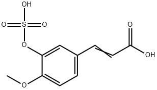 3-[4-Methoxy-3-(sulfooxy)phenyl]-2-propenoic Acid Struktur