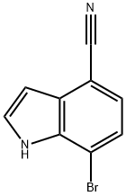 1H-Indole-4-carbonitrile, 7-broMo- Struktur