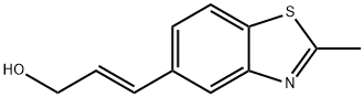 2-Propen-1-ol,3-(2-methyl-5-benzothiazolyl)-,(E)-(9CI) Struktur