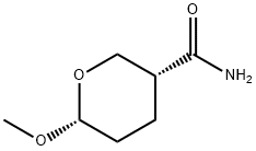 2H-Pyran-3-carboxamide,tetrahydro-6-methoxy-,cis-(9CI) Struktur