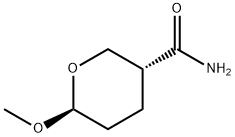 2H-Pyran-3-carboxamide,tetrahydro-6-methoxy-,trans-(9CI) Struktur