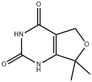 7,7-DiMethyl-1H,2H,3H,4H,5H,7H-furo[3,4-d]pyriMidine-2,4-dione Struktur