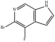 1H-Pyrrolo[2,3-c]pyridine, 5-broMo-4-fluoro- Struktur