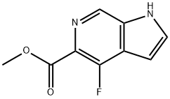 1H-Pyrrolo[2,3-c]pyridine-5-carboxylic acid, 4-fluoro-, Methyl ester Struktur