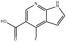 4-fluoro-1H-pyrrolo[2,3-b]pyridine-5-carboxylic acid Struktur