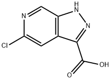 5-chloro-1H-pyrazolo[3,4-c]pyridine-3-carboxylic acid Struktur