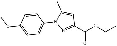 1-(4-METHOXY-PHENYL)-5-METHYL-1H-PYRAZOLE-3-CARBOXYLIC ACID ETHYL ESTER Struktur