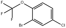 2-bromo-4-chloro-1-(trifluoromethoxy)benzene Struktur