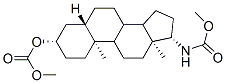 [(3S,5S,10S,13S,17S)-17-(methoxycarbonylamino)-10,13-dimethyl-2,3,4,5, 6,7,8,9,11,12,14,15,16,17-tetradecahydro-1H-cyclopenta[a]phenanthren-3 -yl] methyl carbonate Struktur