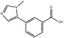 3-(1-Methyl-5-imidazolyl)benzoic Acid Struktur