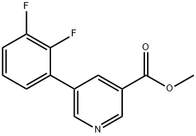 methyl 5-(2,3-difluorophenyl)pyridine-3-carboxylate Struktur