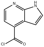 1H-pyrrolo[2,3-b]pyridine-4-carbonyl chloride Struktur