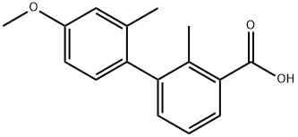 3-(4-Methoxy-2-Methylphenyl)-2-Methylbenzoic acid Struktur