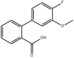 4'-Fluoro-3'-Methoxy-[1,1'-biphenyl]-2-carboxylic acid Struktur