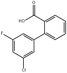 3'-Chloro-5'-fluoro-[1,1'-biphenyl]-2-carboxylic acid Struktur