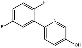 2-(2,5-Difluorophenyl)-5-hydroxypyridine Struktur