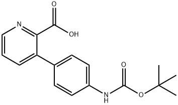 3-(4-BOC-AMinophenyl)picolinic acid Struktur