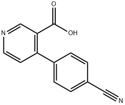 4-(4-Cyanophenyl)nicotinic acid Struktur