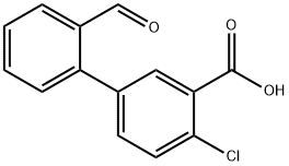 2-Chloro-5-(2-forMylphenyl)benzoic acid Struktur