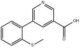 5-(2-(Methylthio)phenyl)nicotinic acid Struktur