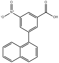 3-(Naphthalen-1-yl)-5-nitrobenzoic acid Struktur