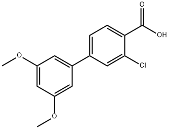 2-Chloro-4-(3,5-diMethoxyphenyl)benzoic acid Struktur